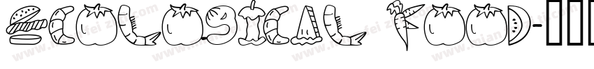 ECOLOGICAL FOOD字体转换